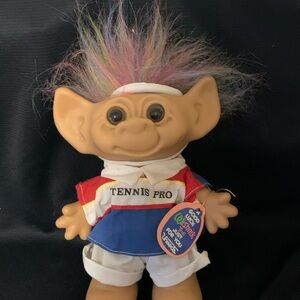 Vintage Uneeda Wishkin Troll Doll, Tennis Pro